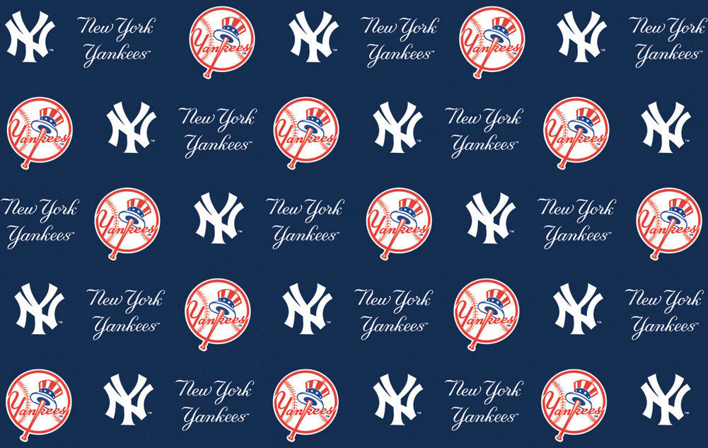 2-packages Of Mlb Gift Wrap - Yankees