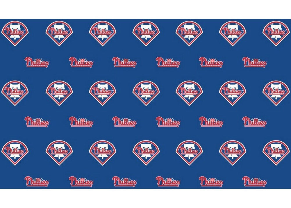 2-packages Of Mlb Gift Wrap - Phillies