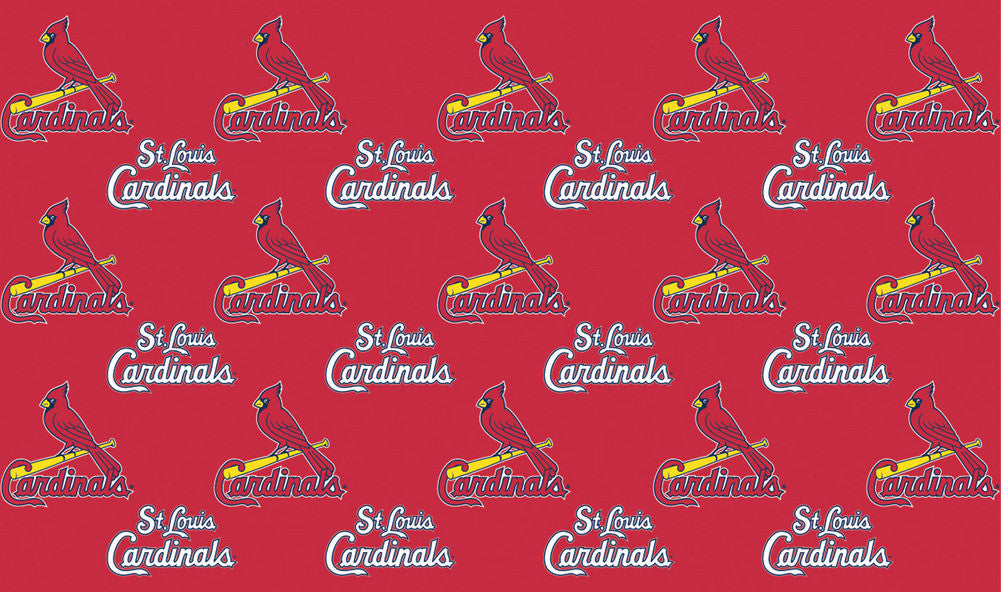 2-packages Of Mlb Gift Wrap - Cardinals