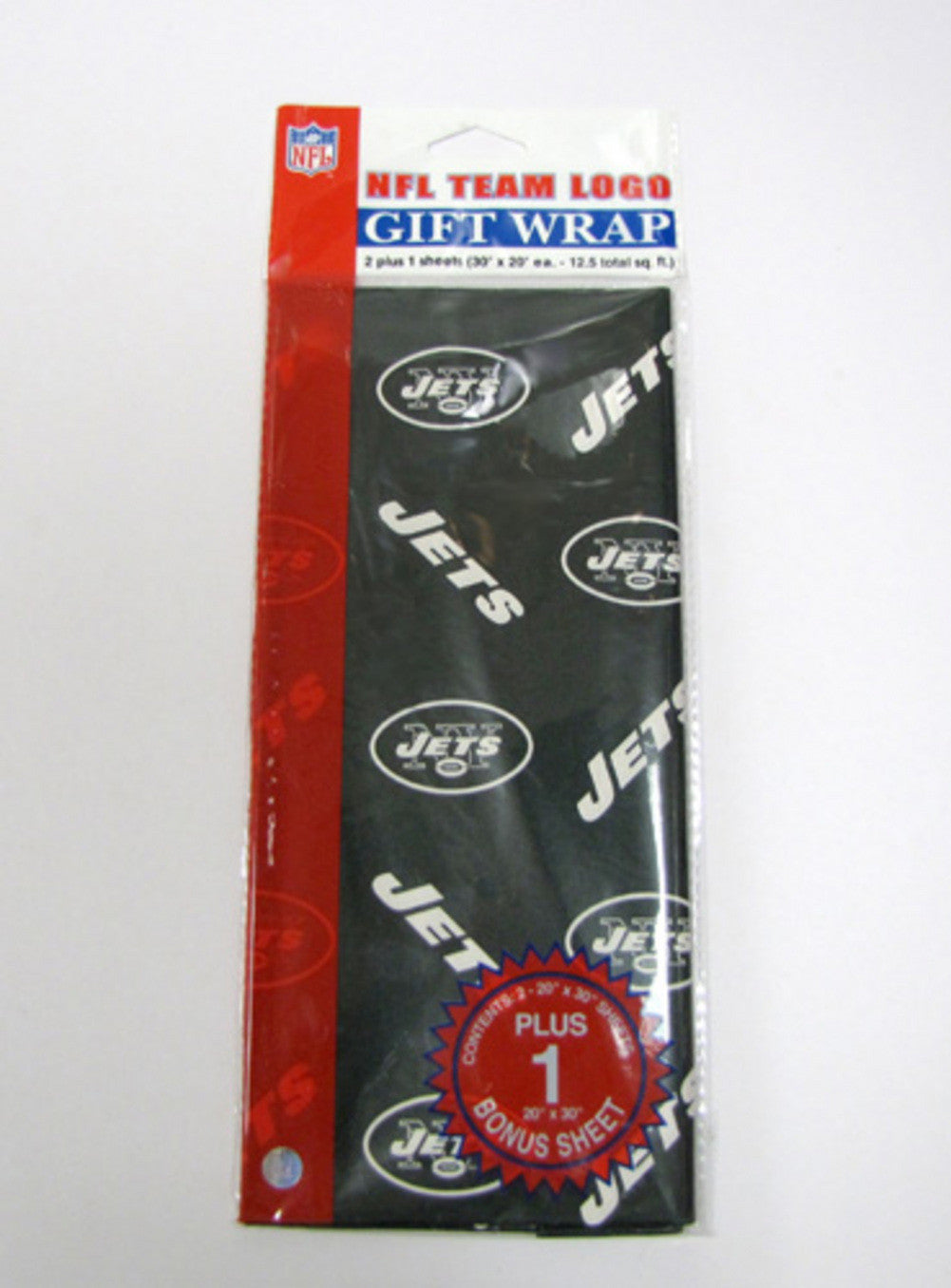 New York Jets Flat Gift Wrap