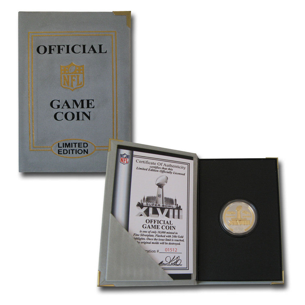 Super Bowl 48 Official Two-tone Flip Coin