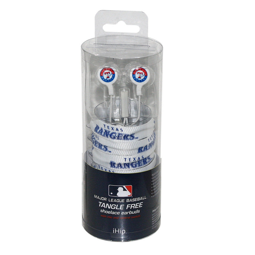 Shoelace Earbuds - Texas Rangers