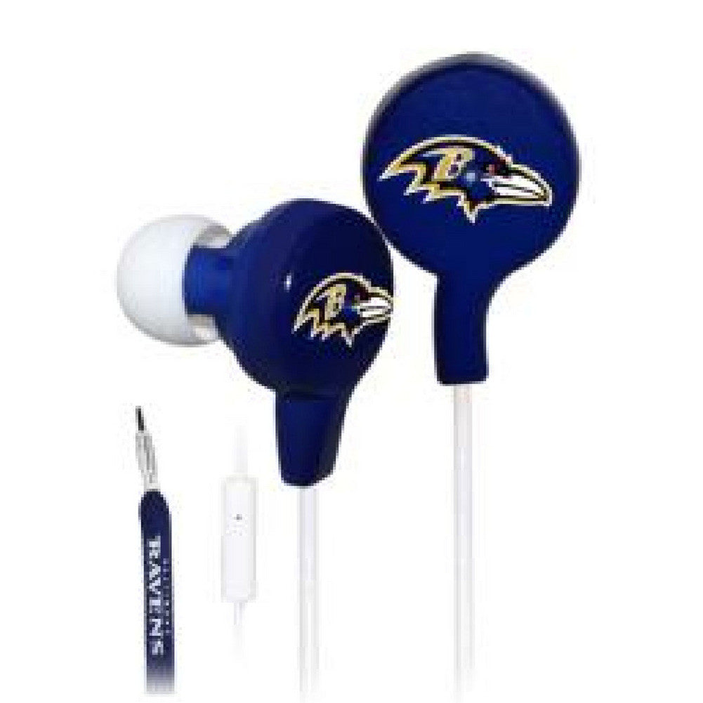 Shoelace Earbuds - Baltimore Ravens