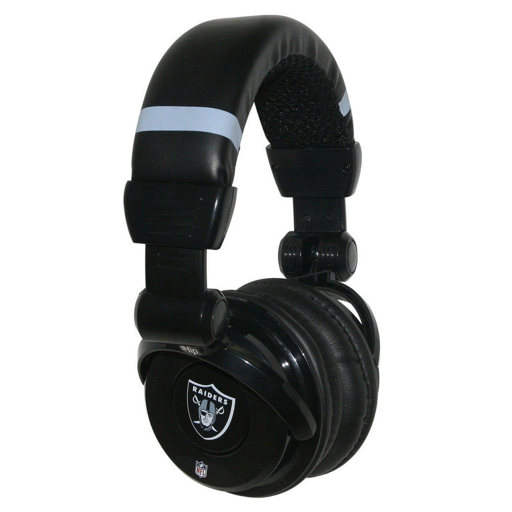 Ihip Pro Dj Headphones With Microphone - Oakland Raiders