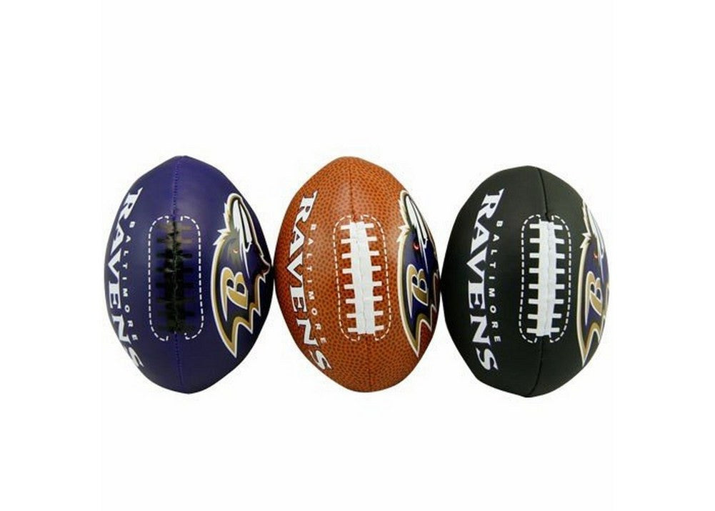 3-football Softee Set Baltimore Ravens