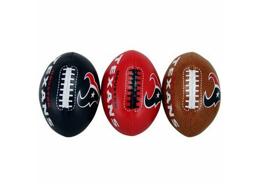 3-football Softee Set Houston Texan