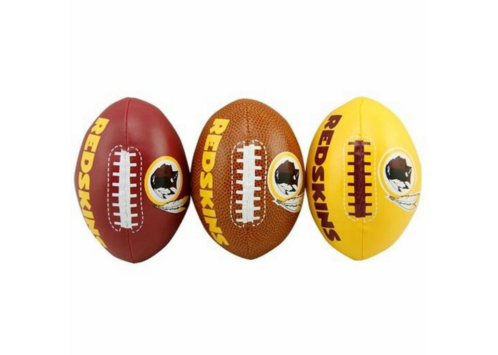 3-football Softee Set Washington Redskins