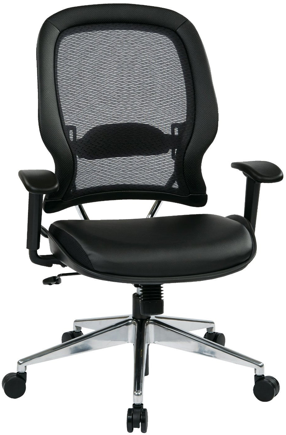 Space Seating 335-e37p918p Professional Air Grid¨ Back Chair With Eco Leather Seat