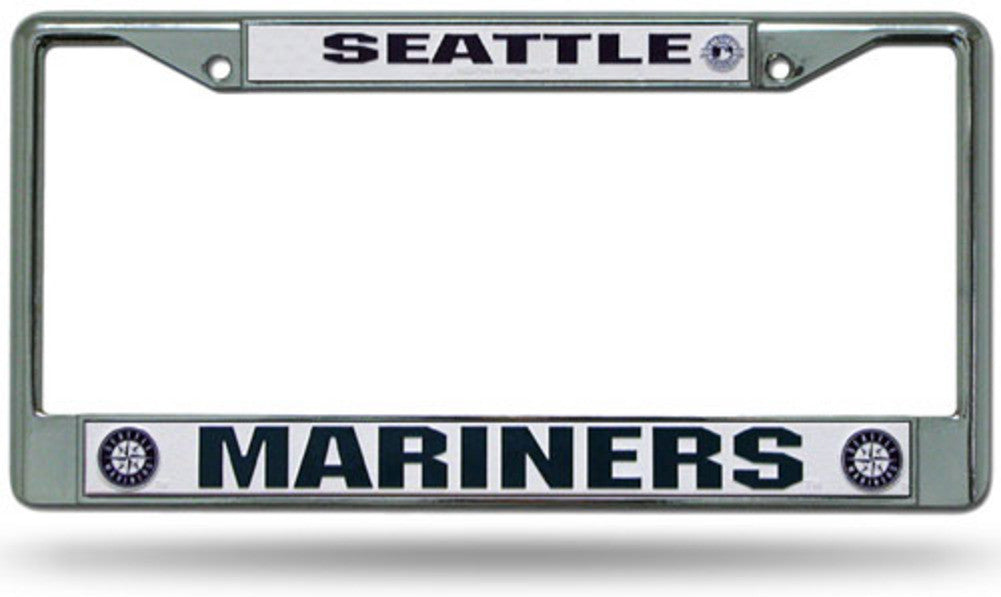 Chrome License Plate Frame - Seattle Mariners