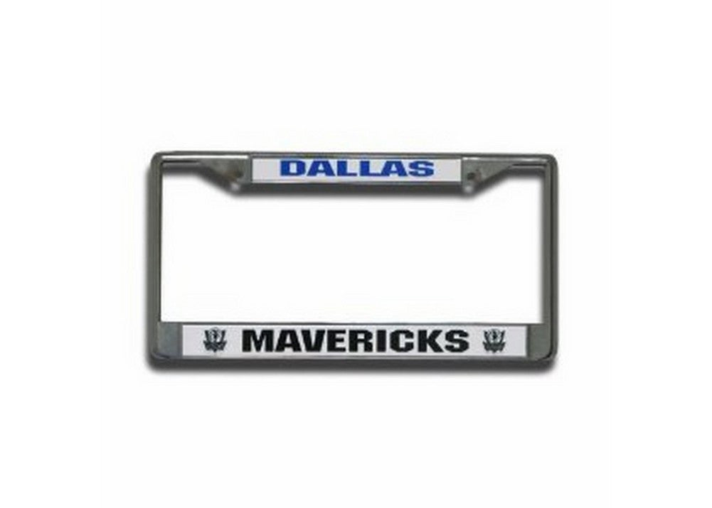 Chrome License Plate Frame - Dallas Mavericks