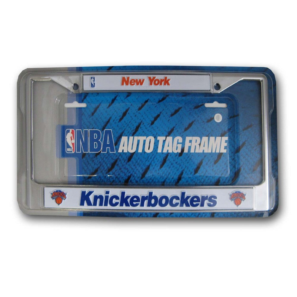 Chrome License Plate Frame - New York Knicks
