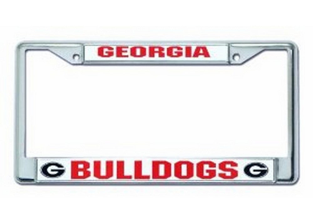Chrome License Plate Frame - Georgia Bulldogs