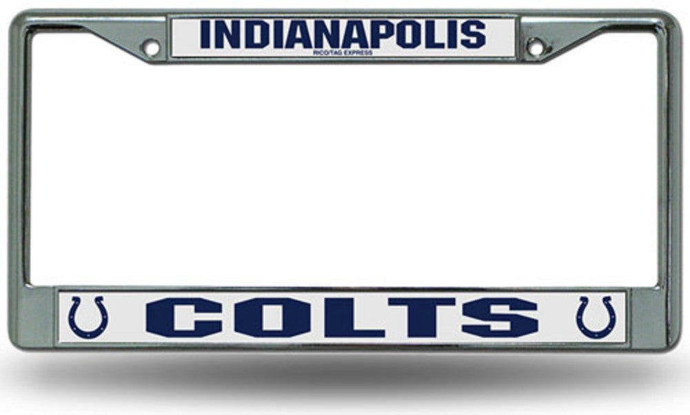 Chrome License Plate Frame - Indianapolis Colts