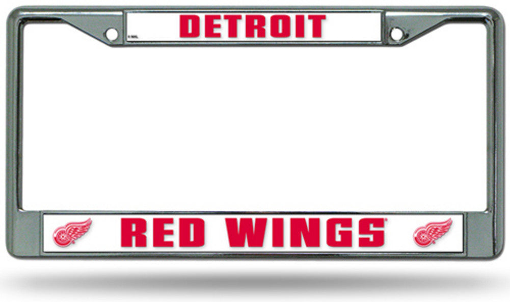 Chrome License Plate Frame - Detroit Red Wings