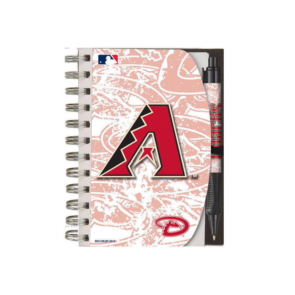 Deluxe Hardcover 4x6 Notebook & Pen Set (grip) - Arizona Diamondbacks