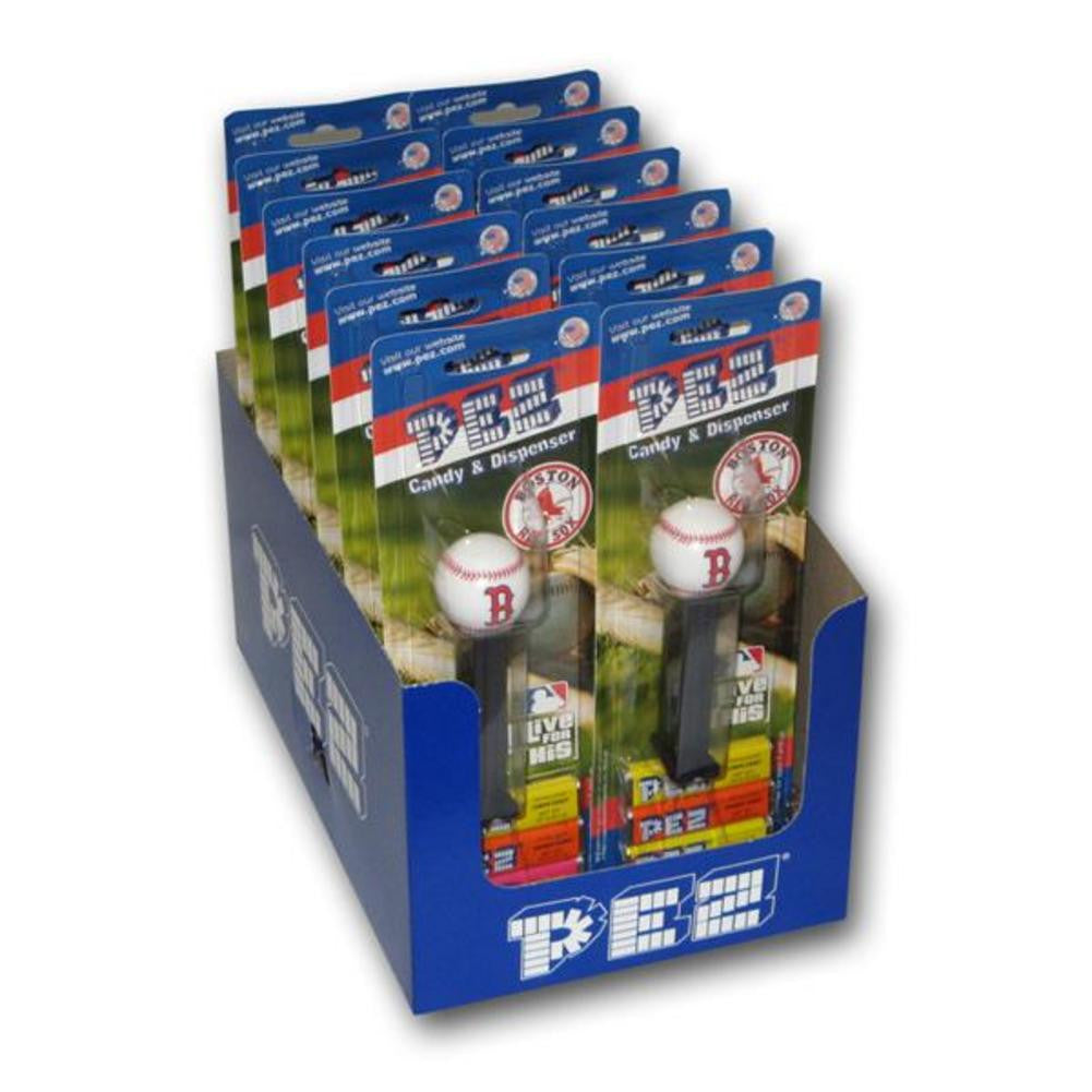 12-packs Of Mlb Pez Candy Dispenser - Red Sox