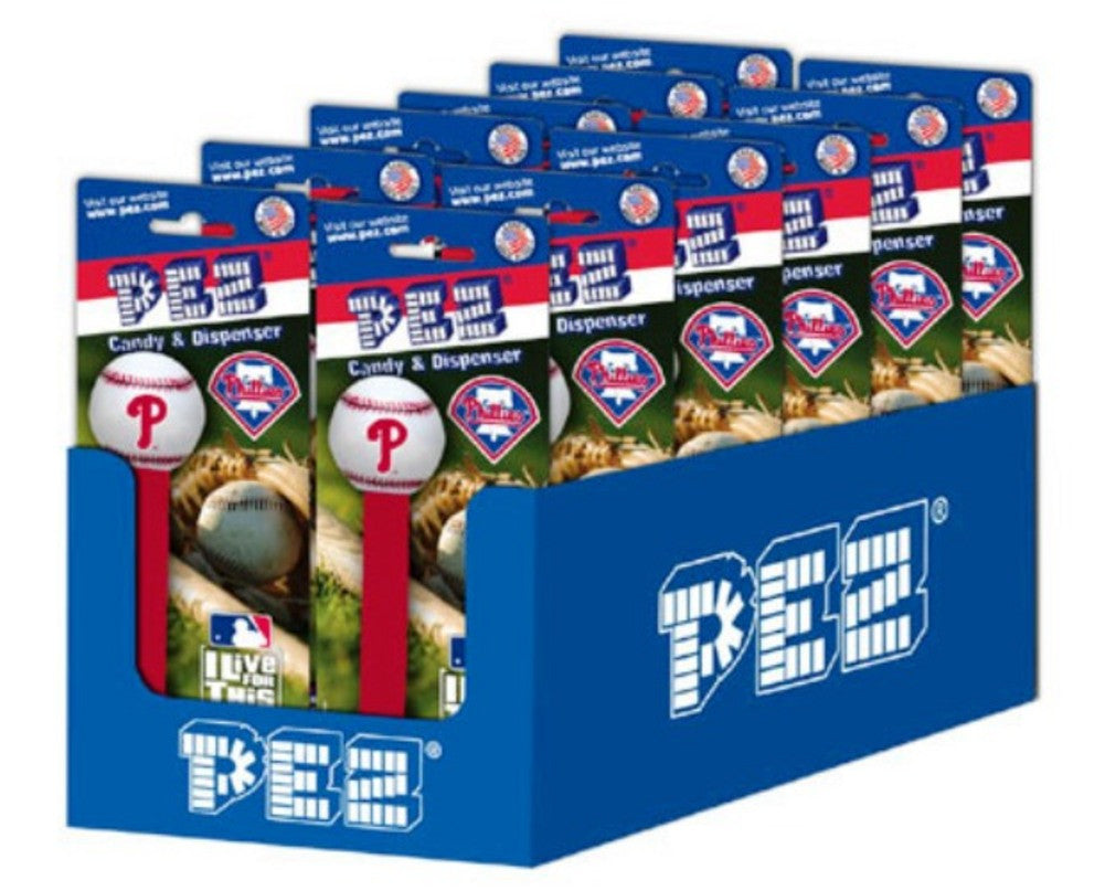 12-packs Of Mlb Pez Candy Dispenser - Phillies