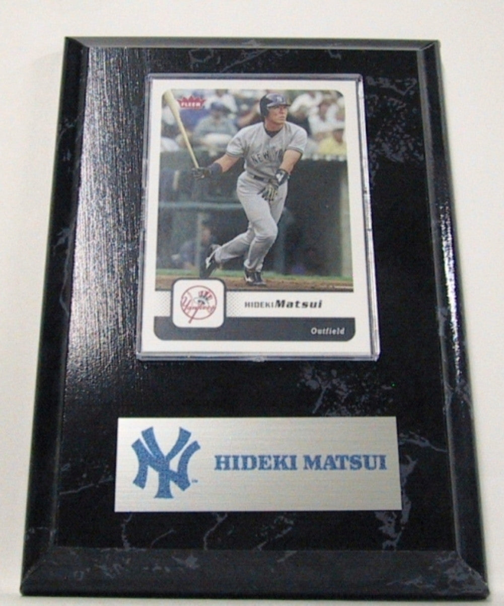 Mlb Card Plaques - New York Yankees - Hideki Matsui