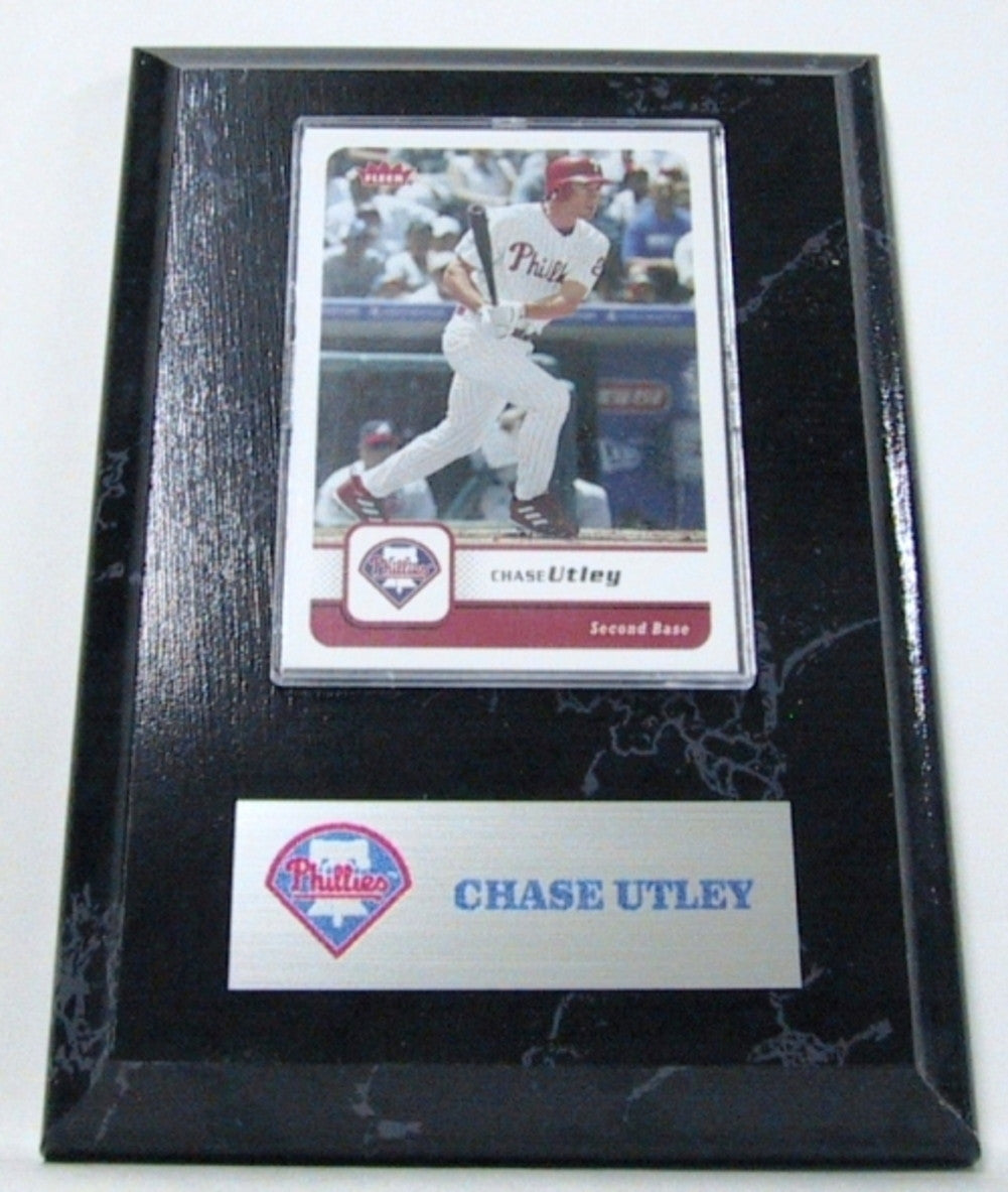 Mlb Card Plaques - Philadelphia Phillies-chase Utley