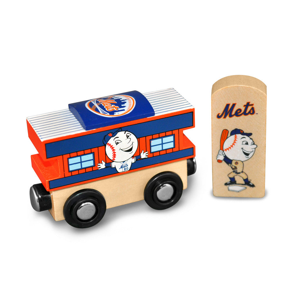 All Star Express Mlb Wood Train - Caboose - New York Mets