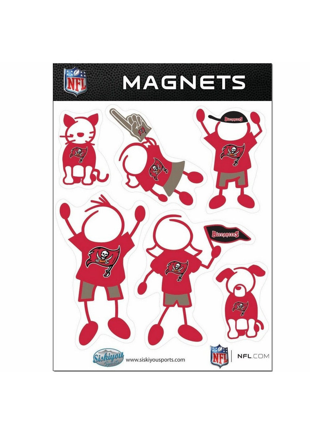 Family Magnets - Tampa Bay Buccaneers