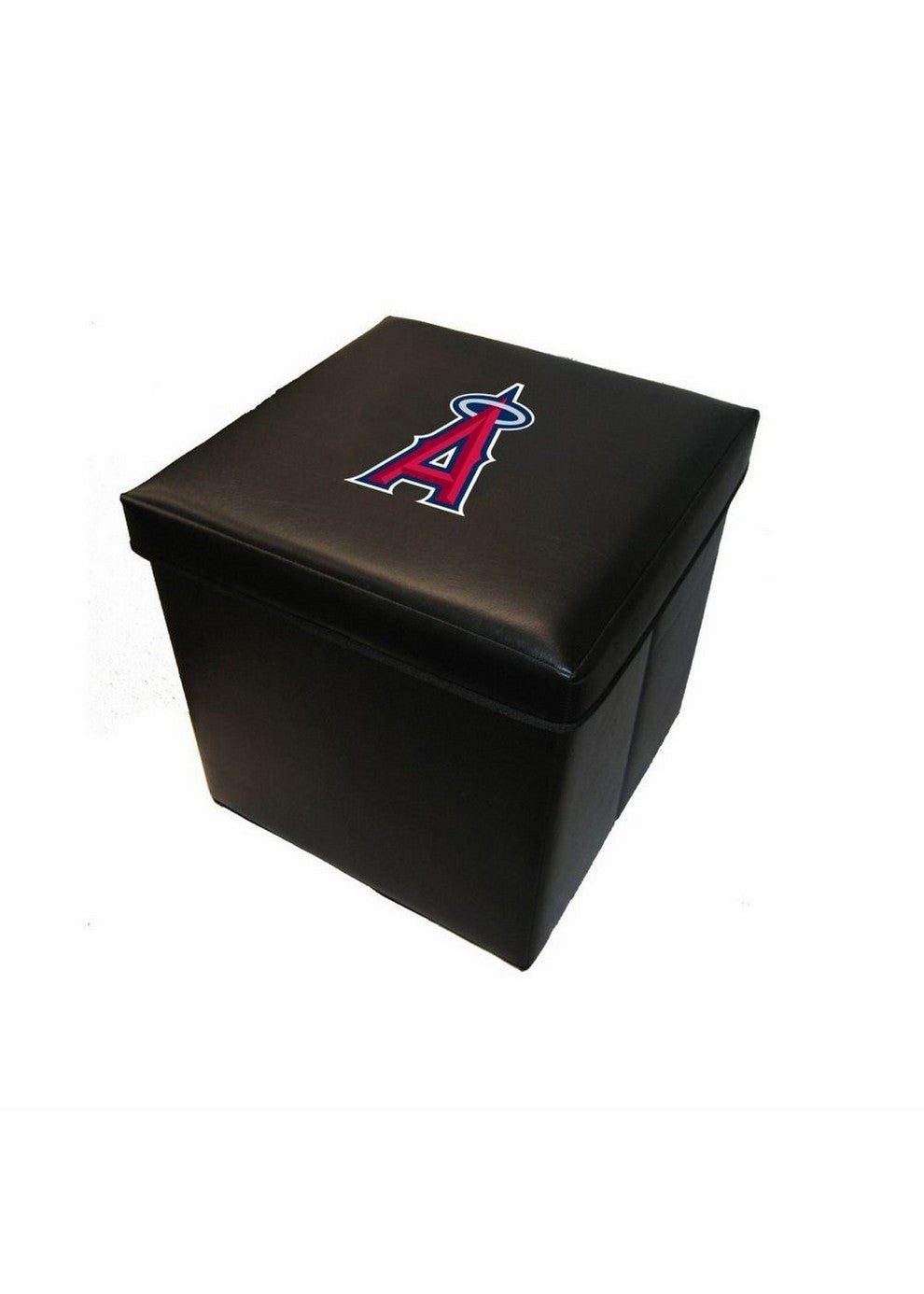 16-inch Faux Leather Team Logo Storage Cube - Los Angeles Angels