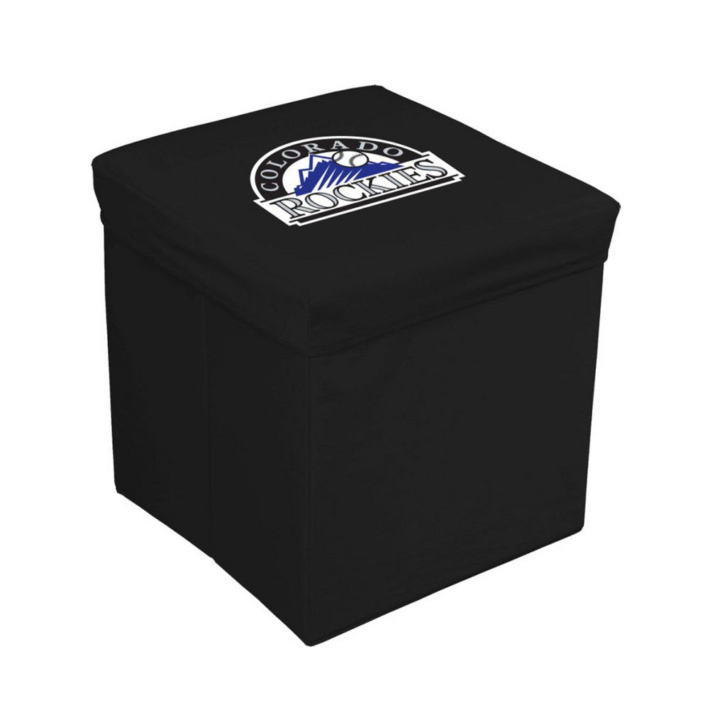 16-inch Team Logo Storage Cube - Colorado Rockies
