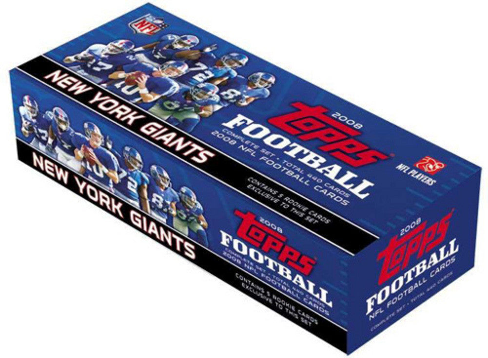 2008 Topps Nfl Complete Factory Set - New York Giants (440 Cards)