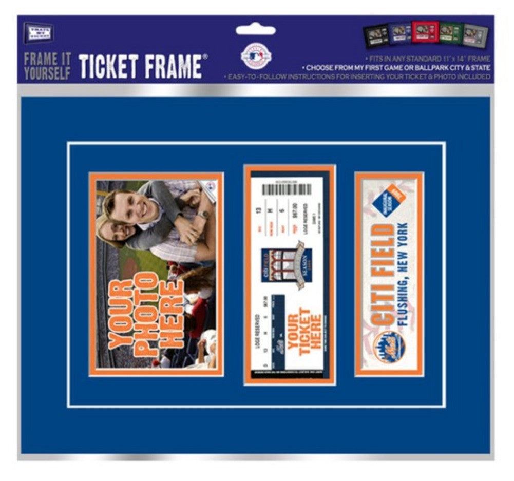 New York Mets First Game Ticket Frame "frame It Yourself"