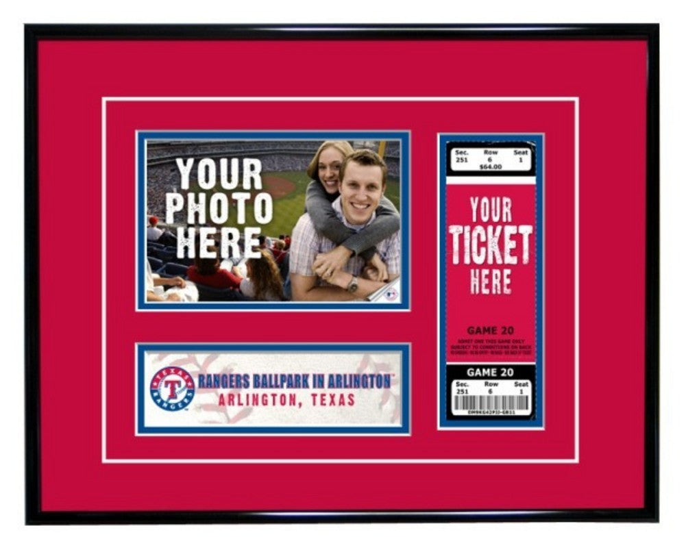 Texas Rangers Game Day Ticket Frame