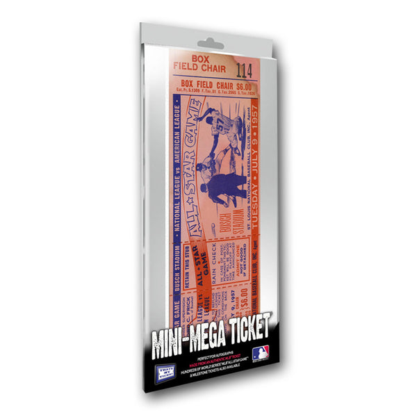 1957 MLB All-Star Game Mini-Mega Ticket - St. Louis Cardinals