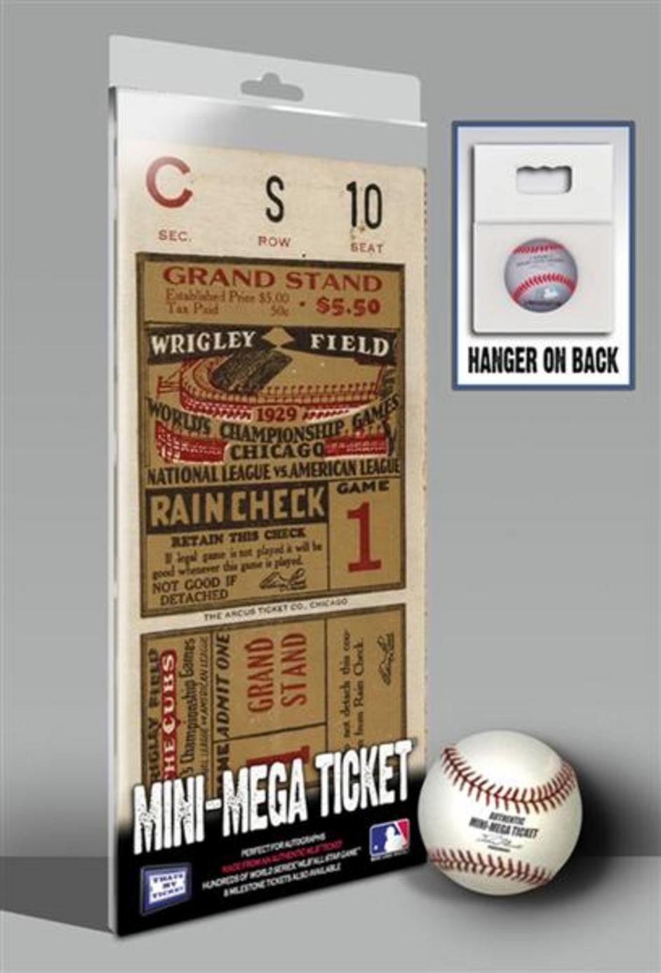1929 World Series Mini-mega Ticket - Chicago Cubs