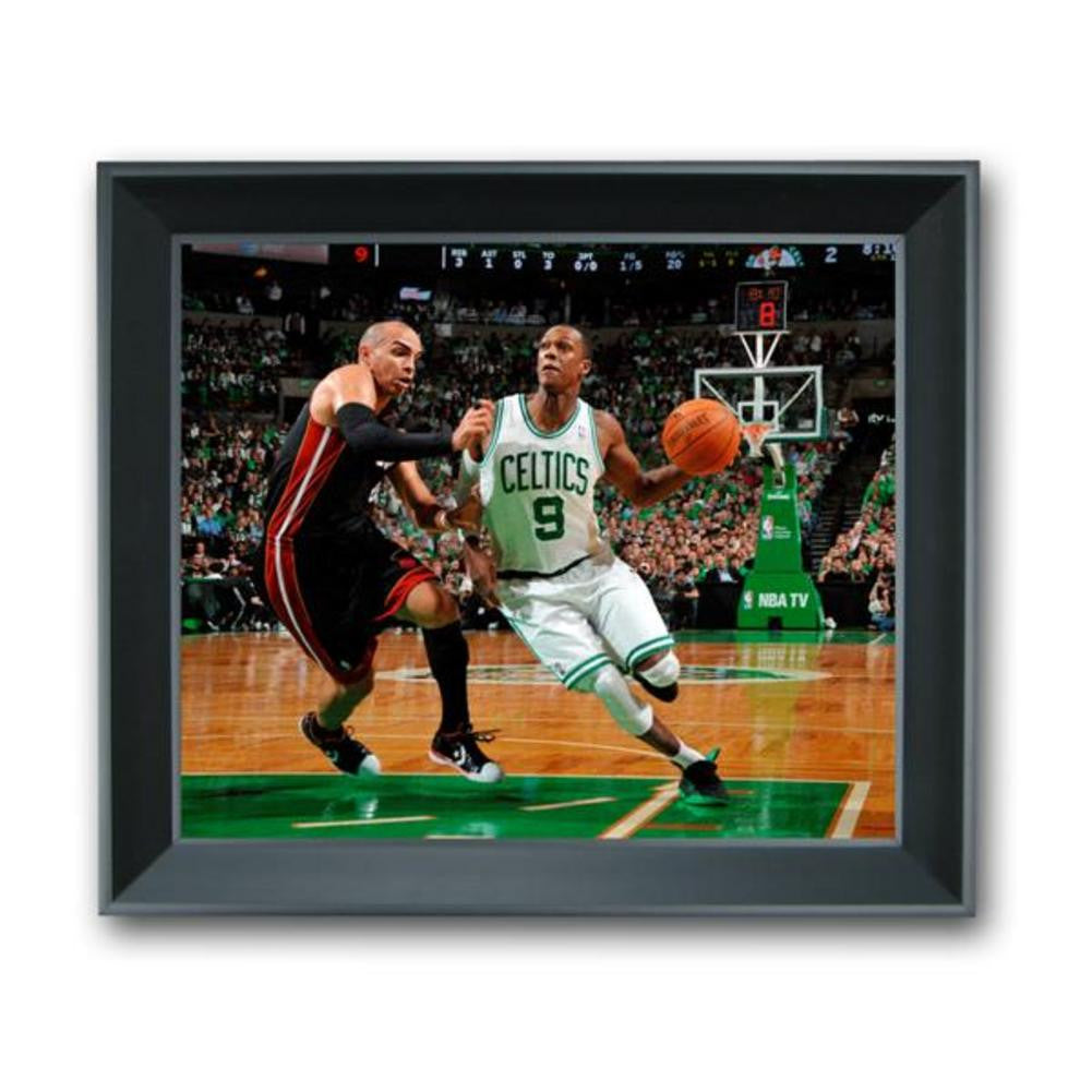 13 X 11 3-d Photo Treehugger Framed - Boston Celtic Rajon Rondo