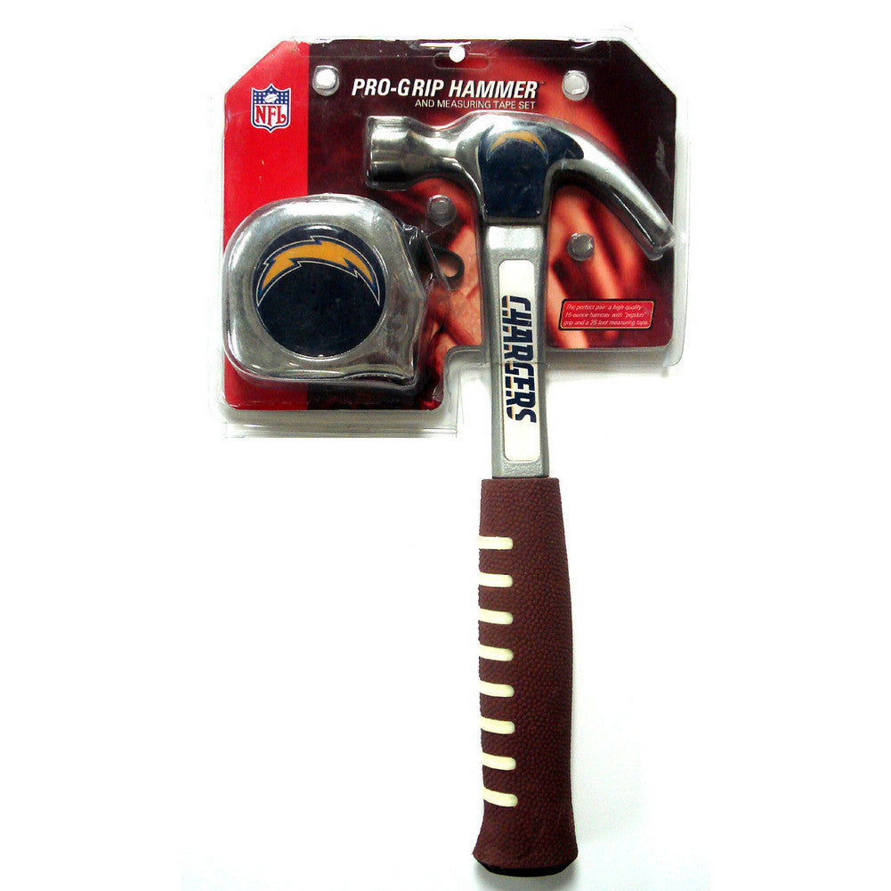 Team Promark Nfl Measuring Tape + Hammer Combo Pack - San Diego Chargers