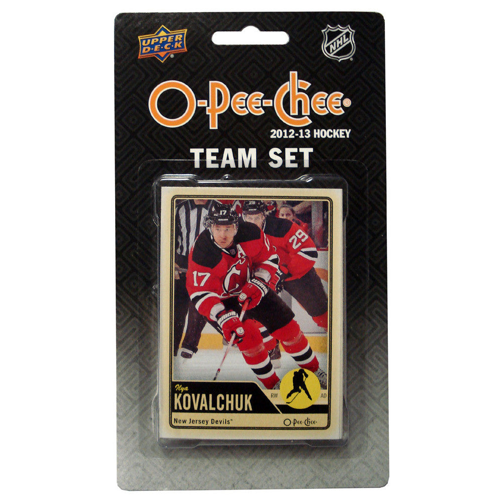 2012/13 Upper Deck O-pee-chee Team Card Set (17 Cards) - New Jersey Devils