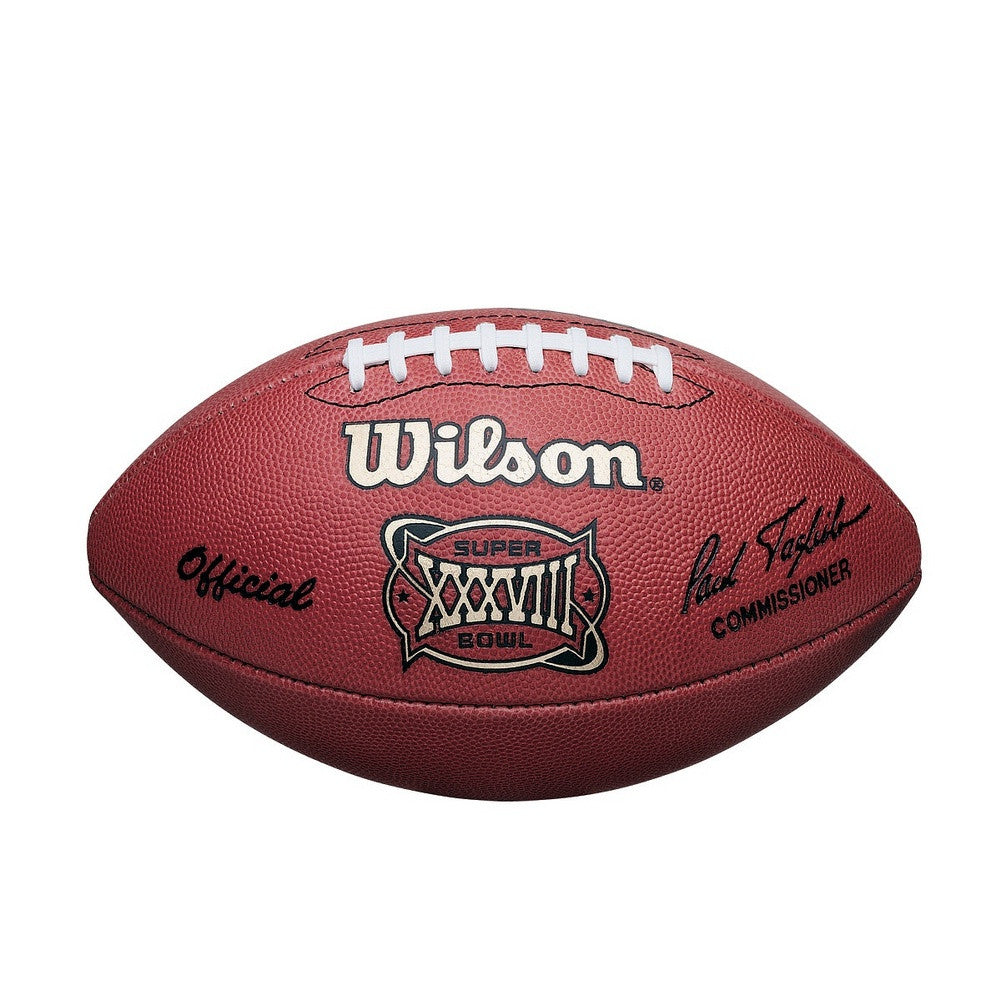 Wilson Official Nfl Super Bowl 38 Logo Football