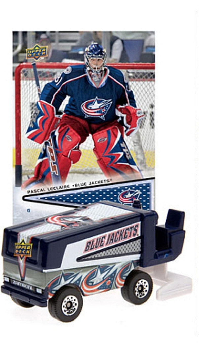 2008/9 Nhl Zamboni - Columbus Blue Jackets With Pascal Leclaire Trading Card