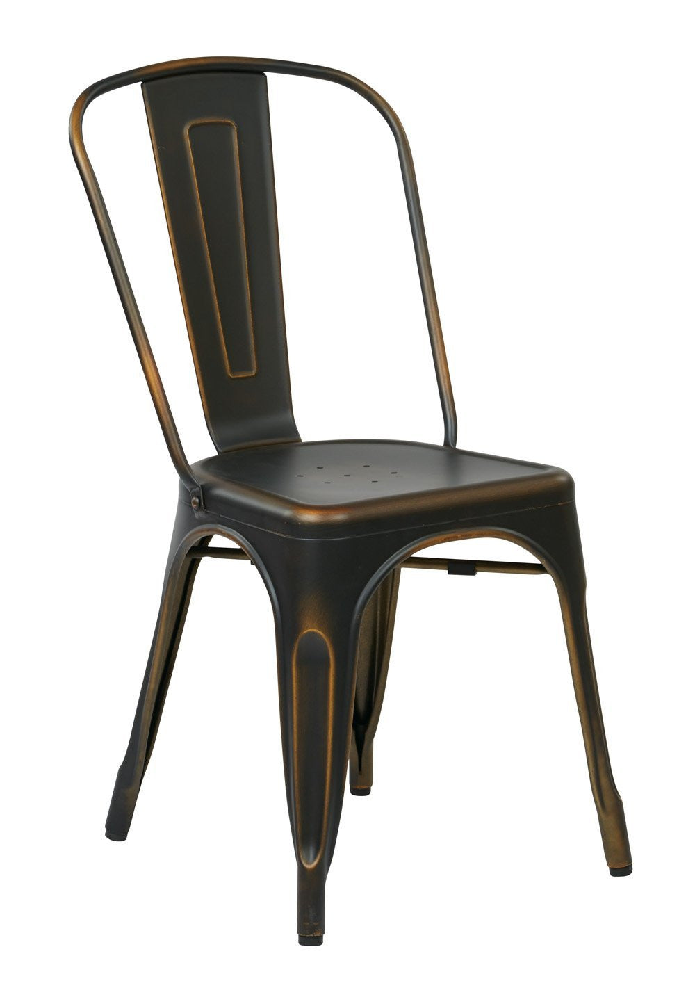 Osp Designs Brw29a2-ac Bristow Armless Chair,antique Copper, 2 Pack
