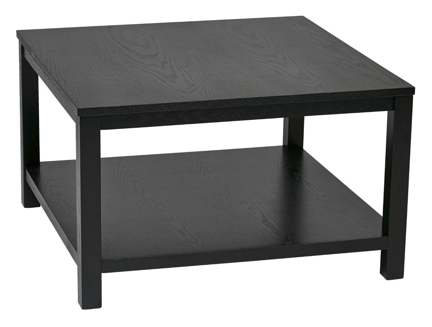 Ave Six Mrg12sr1-bk Merge 30" Square Coffee Table Black Finish