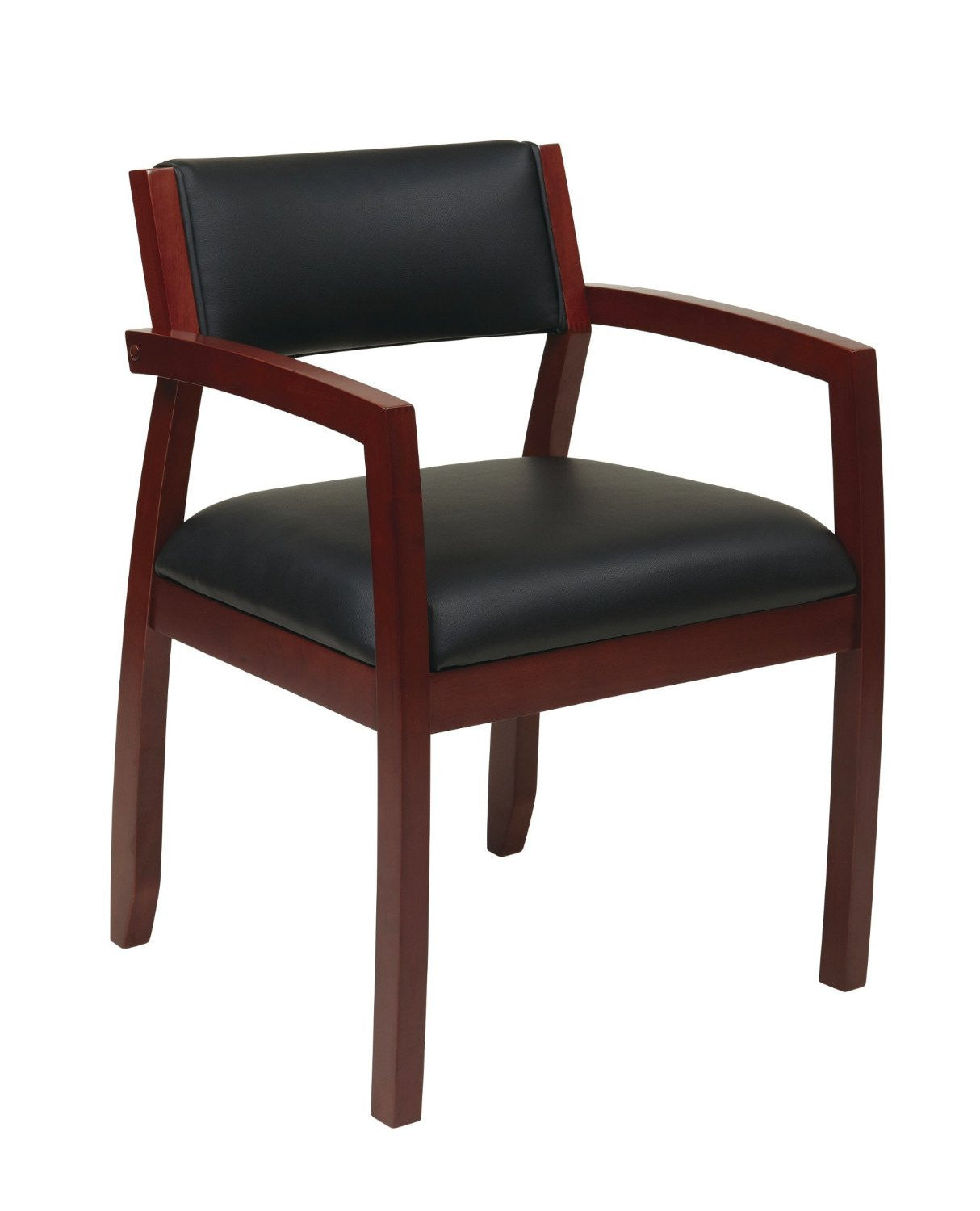 Osp Furniture Nap95chy-3 Napa Cherry Guest Chair With Upholstered Back (1-pack)