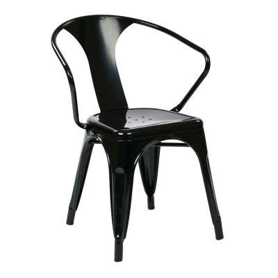 Work Smart / Osp Designs Ptr2830a4-3 30" Metal Chair (4-pack) (black)