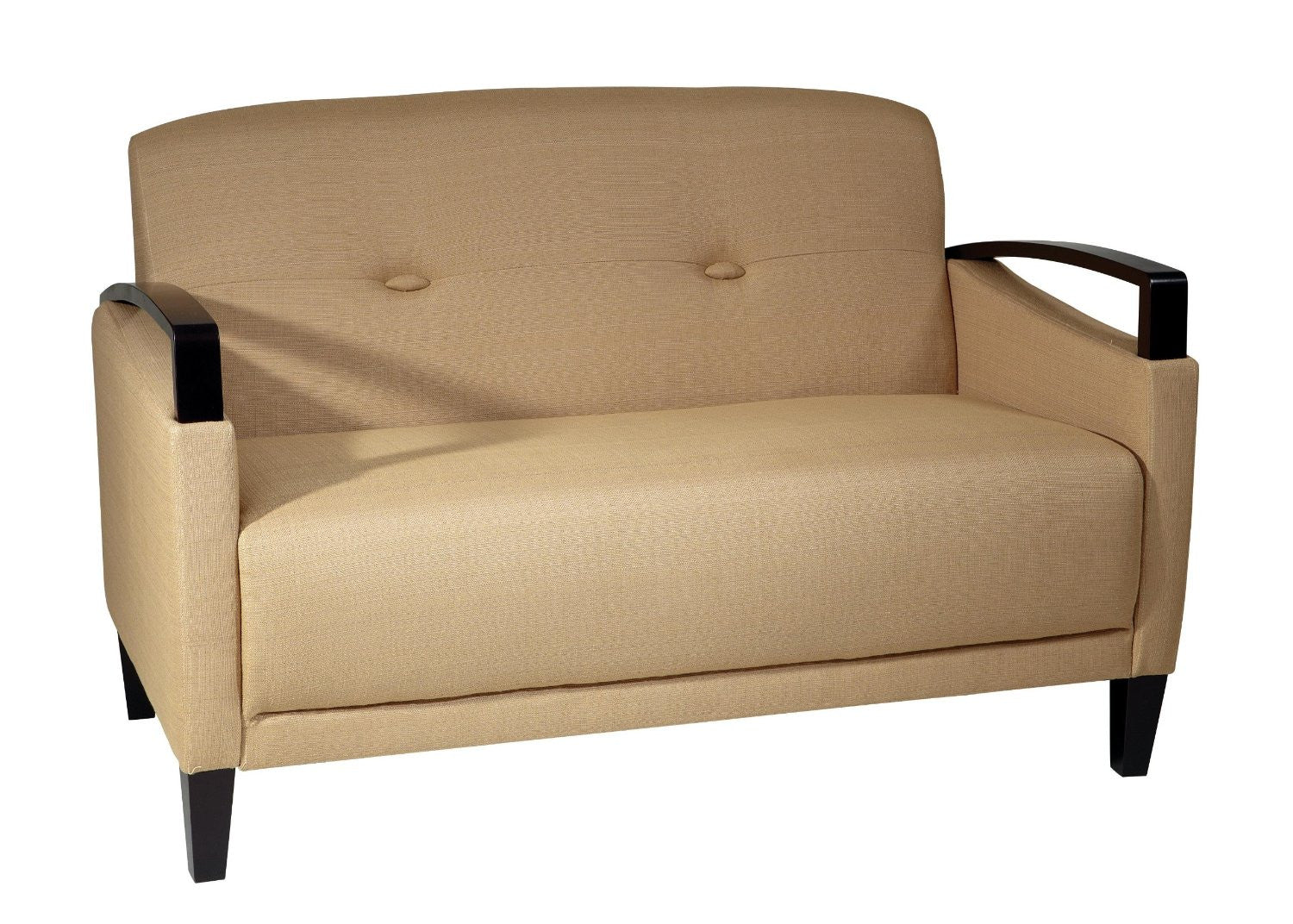 Office Star Ave Six Mst52-s22 Main Street Loveseat In Woven Seaweed