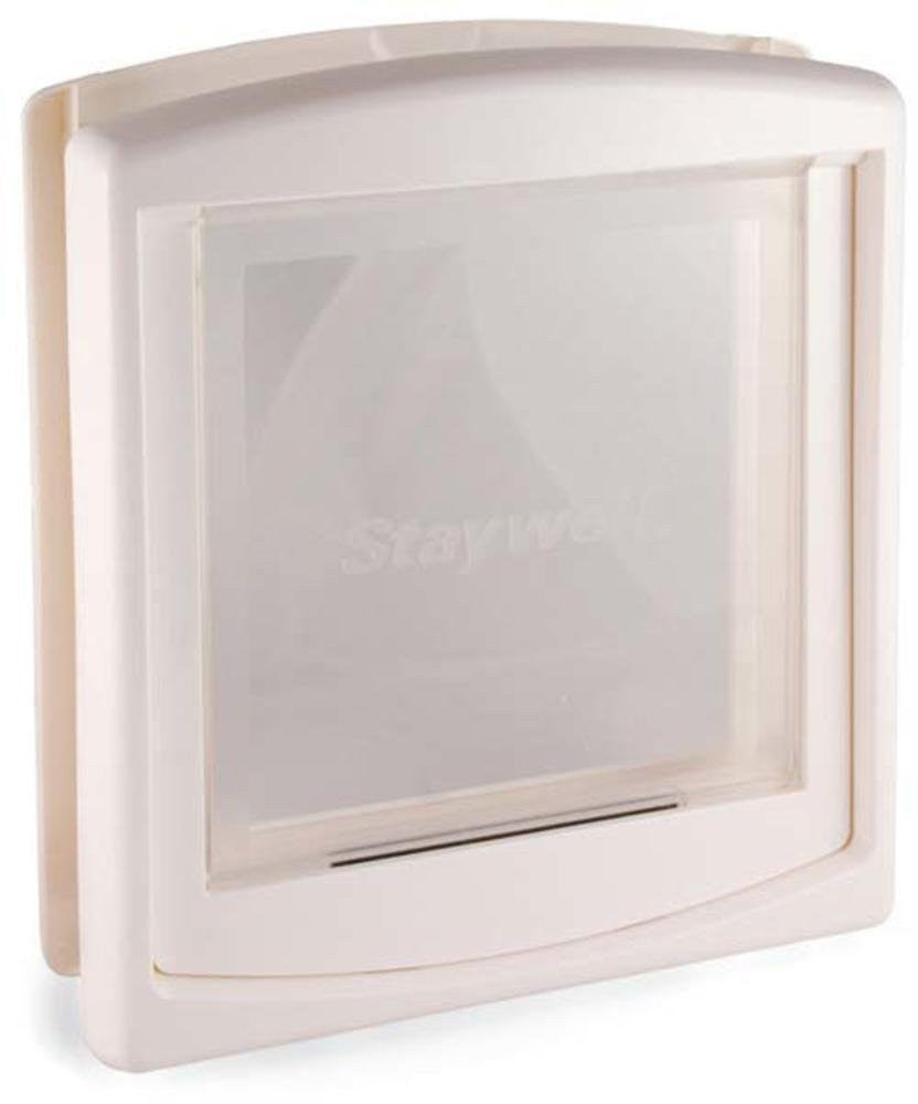 Door Large White Clear Hard Flap (760us)