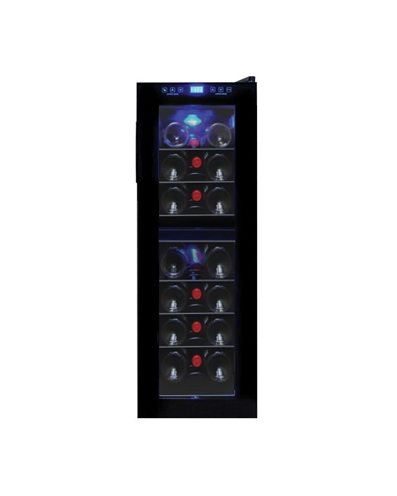 Vinotemp Vt-21ts-2z 21-bottle Dual-zone Touch Screen Wine Cooler