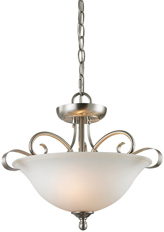 Cornerstone 1002cs/20 Brighton 2 Light Convertible In Brushed Nickel