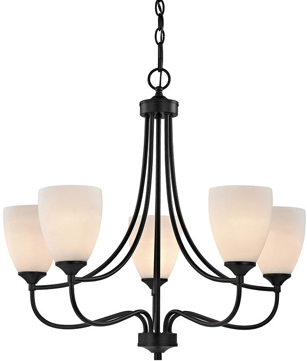 Cornerstone 2005ch/10 Arlington 5 Light Chandeier In Oil Rubbed Bronze