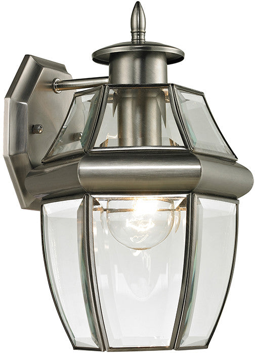 Cornerstone 8601ew/80 Ashford 1 Light Exterior Coach Lantern In Antique Nickel