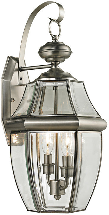 Cornerstone 8602ew/80 Ashford 2 Light Exterior Coach Lantern In Antique Nickel