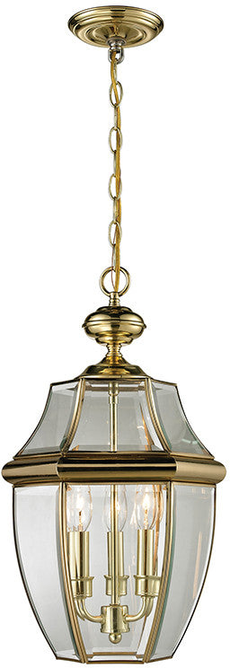 Cornerstone 8603eh/85 Ashford 3 Light Exterior Hanging Lantern In Antique Brass
