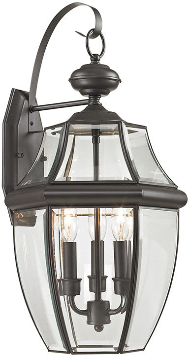 Cornerstone 8603ew/75 Ashford 3 Light Exterior Coach Lantern In Oil Rubbed Bronze